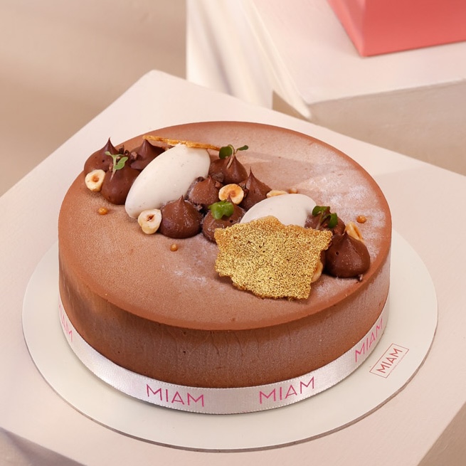 Eggless Belgian Dark Chocolate and Hazelnut